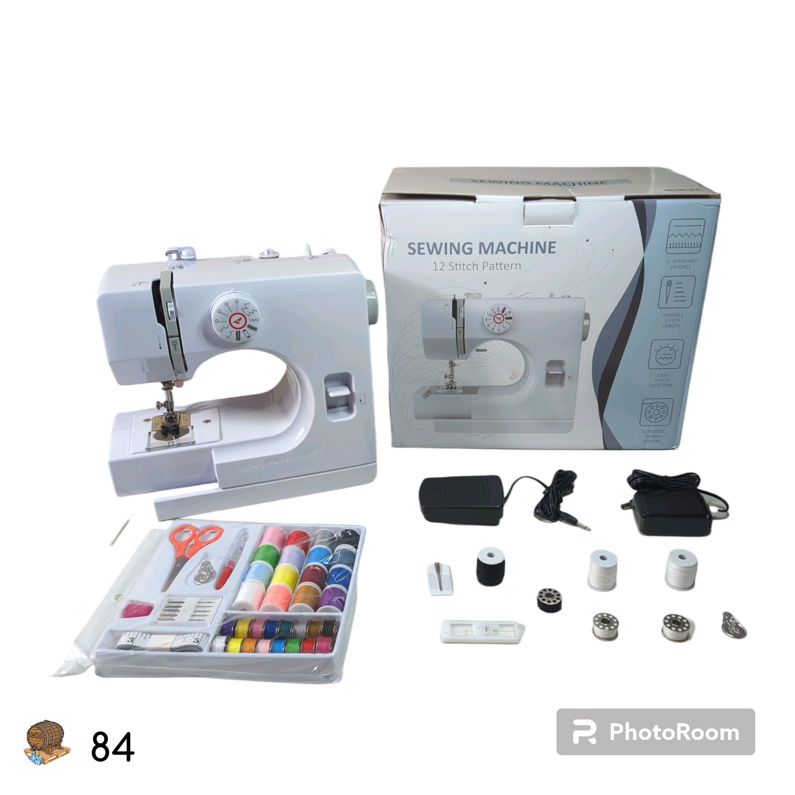 Mini Sewing Machine for Beginners with 42 pc Kit & 12 Built-in Stitches