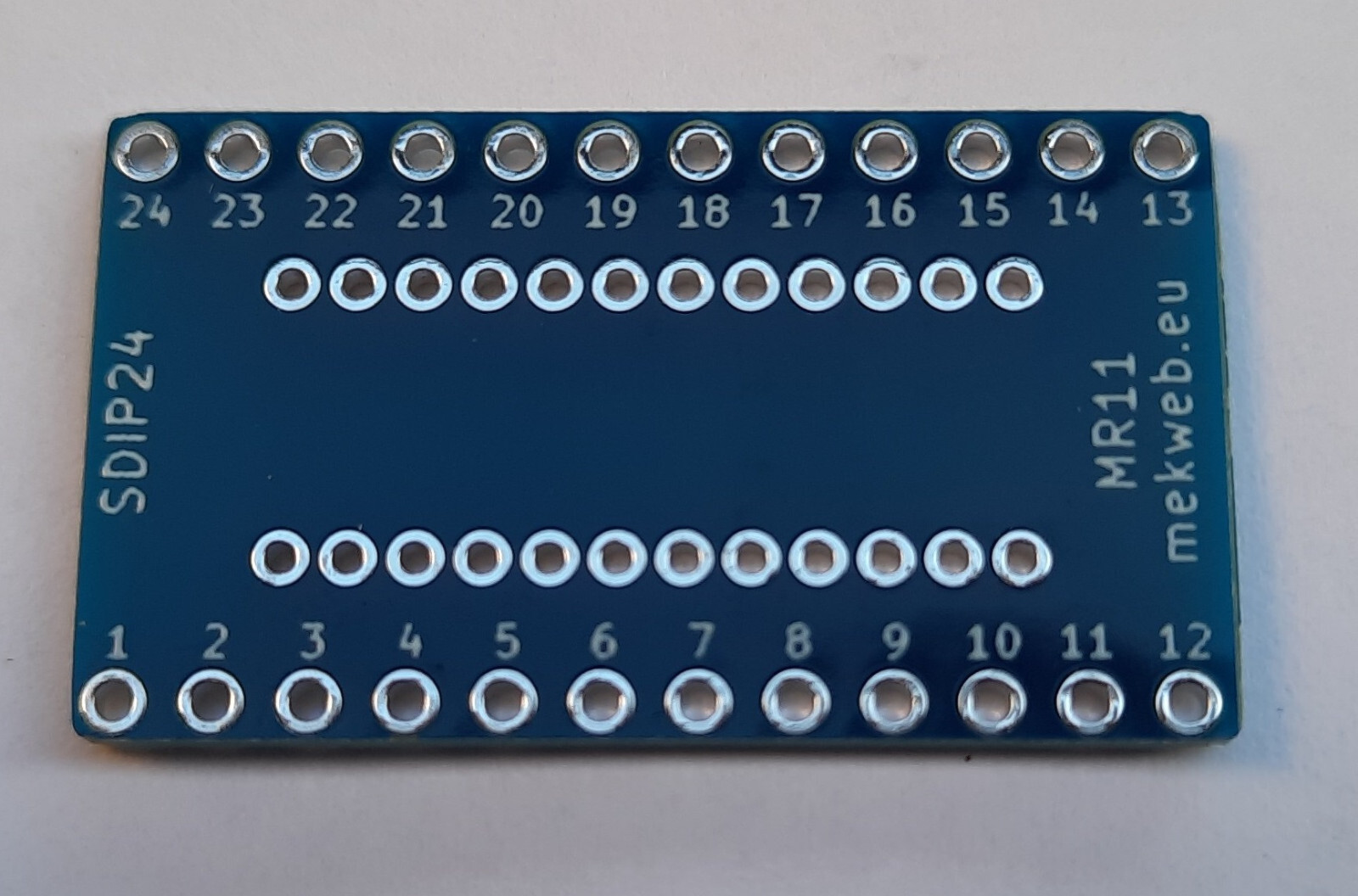 4x SDIP24 DIP24S 1.78 mm to 2.54 mm (0.1") raster adapter board MR11