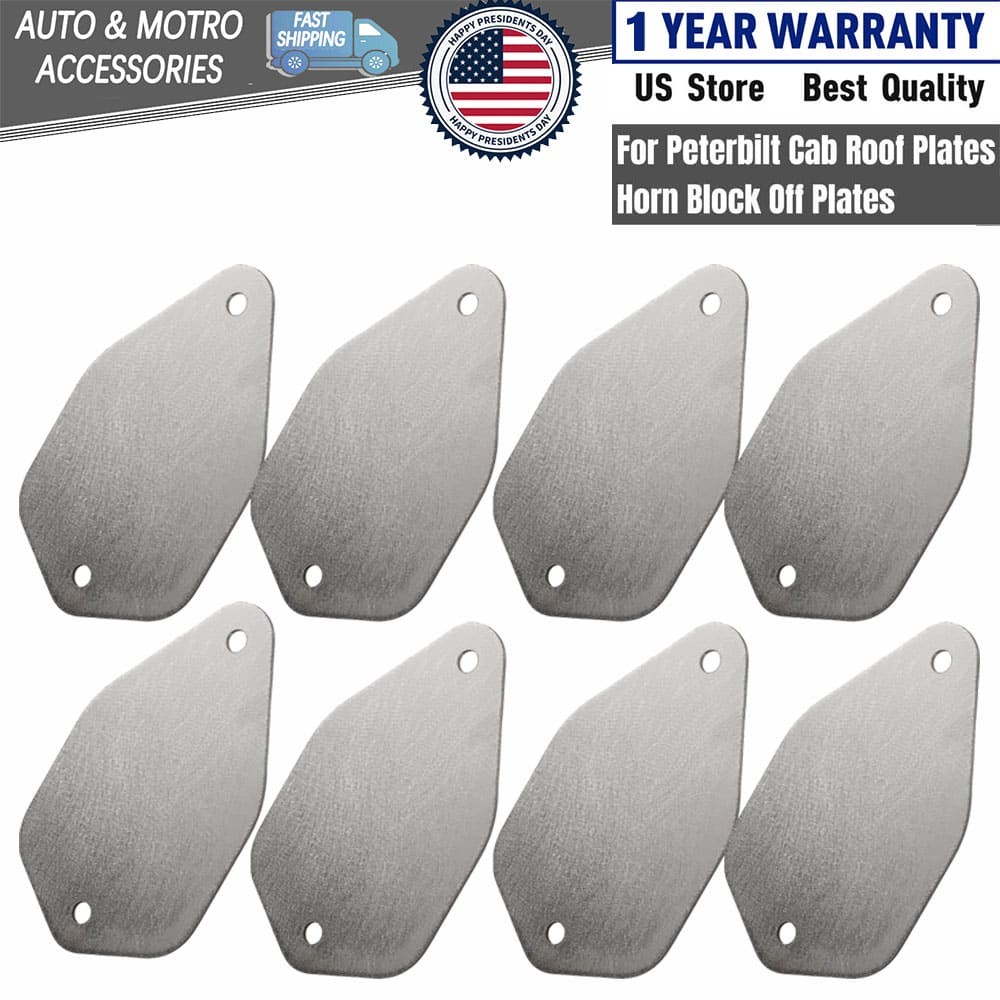 8PCS Roof Plate Horn Block Off Plates Kit For Peterbilt 379 389 387 378 377 USA