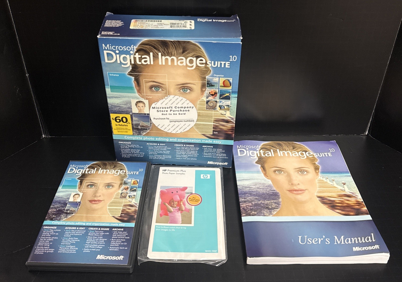 Microsoft Digital Image Suite 10 Photo Editing Software Windows 98 ME 2000 XP