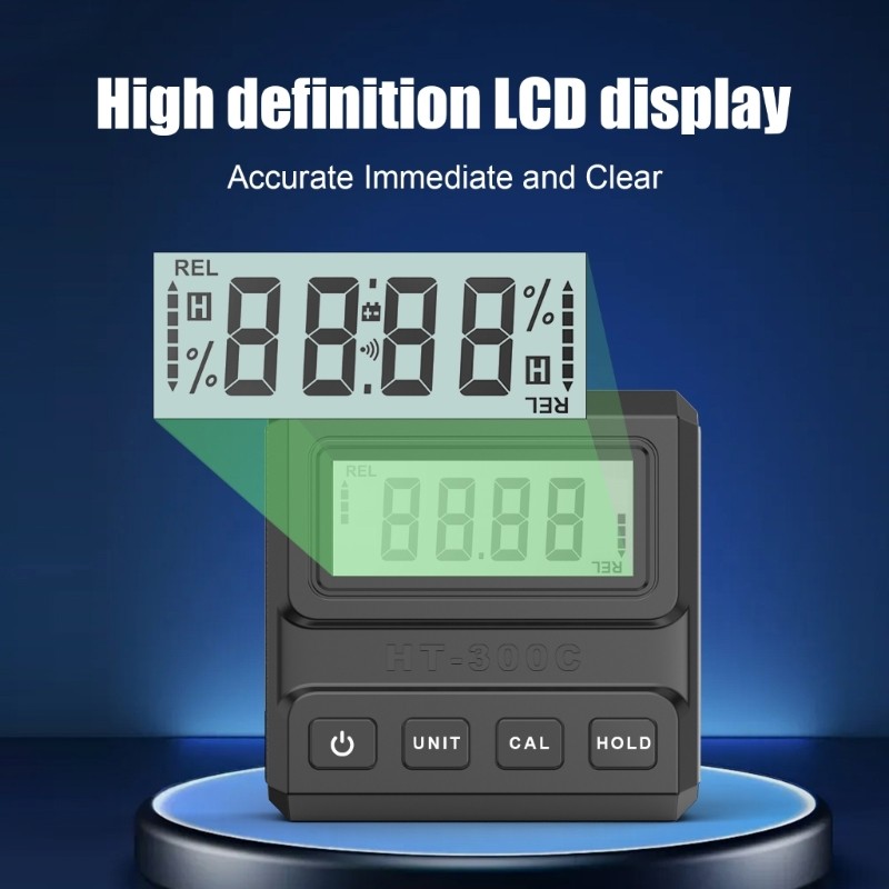 Digital Angles Meter Protractor Inclinometer Level Tool With Data Hold Function