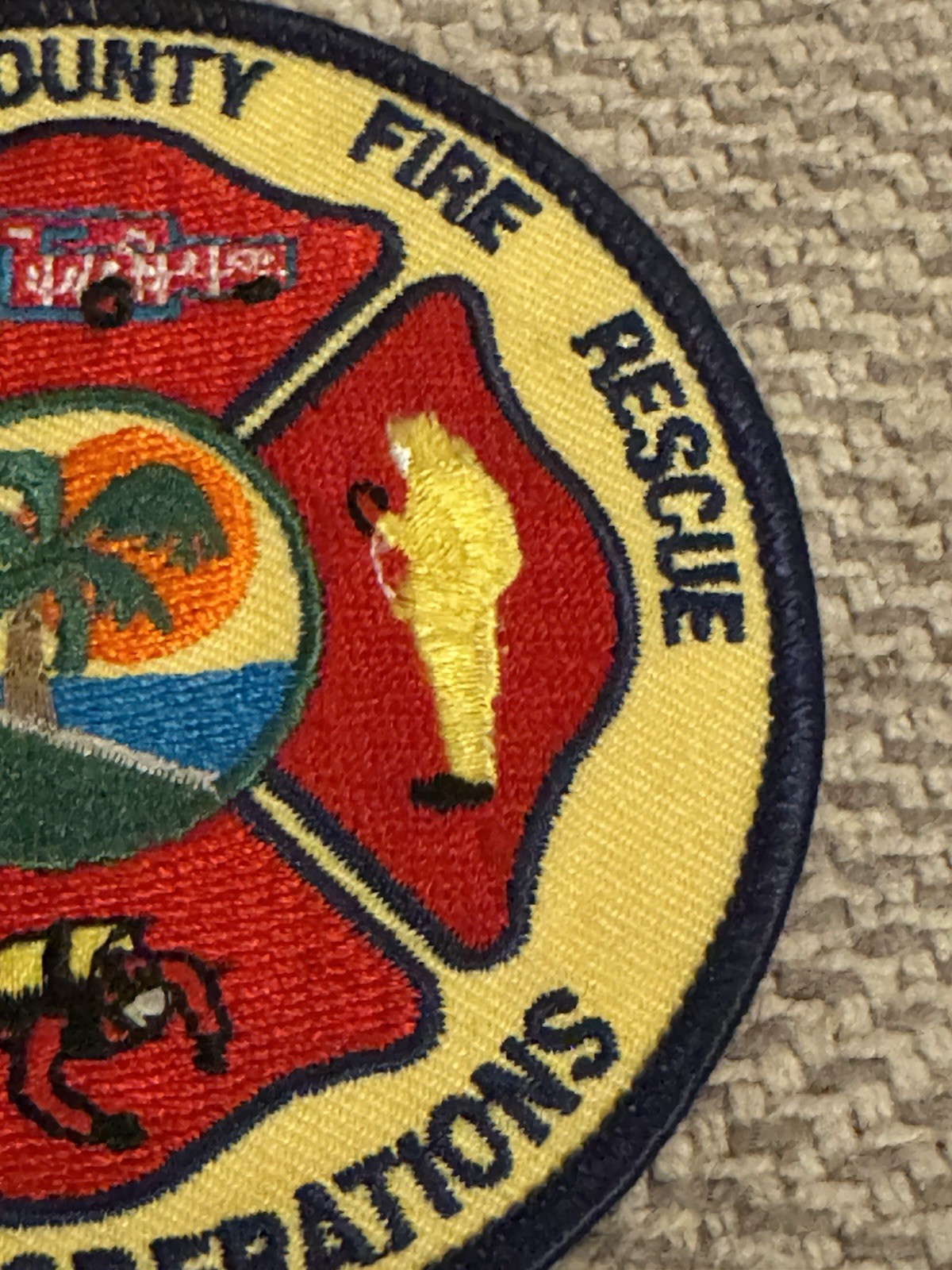 Palm Beach County Florida Fire Rescue “Special Operations” 3.5” Cloth Patch