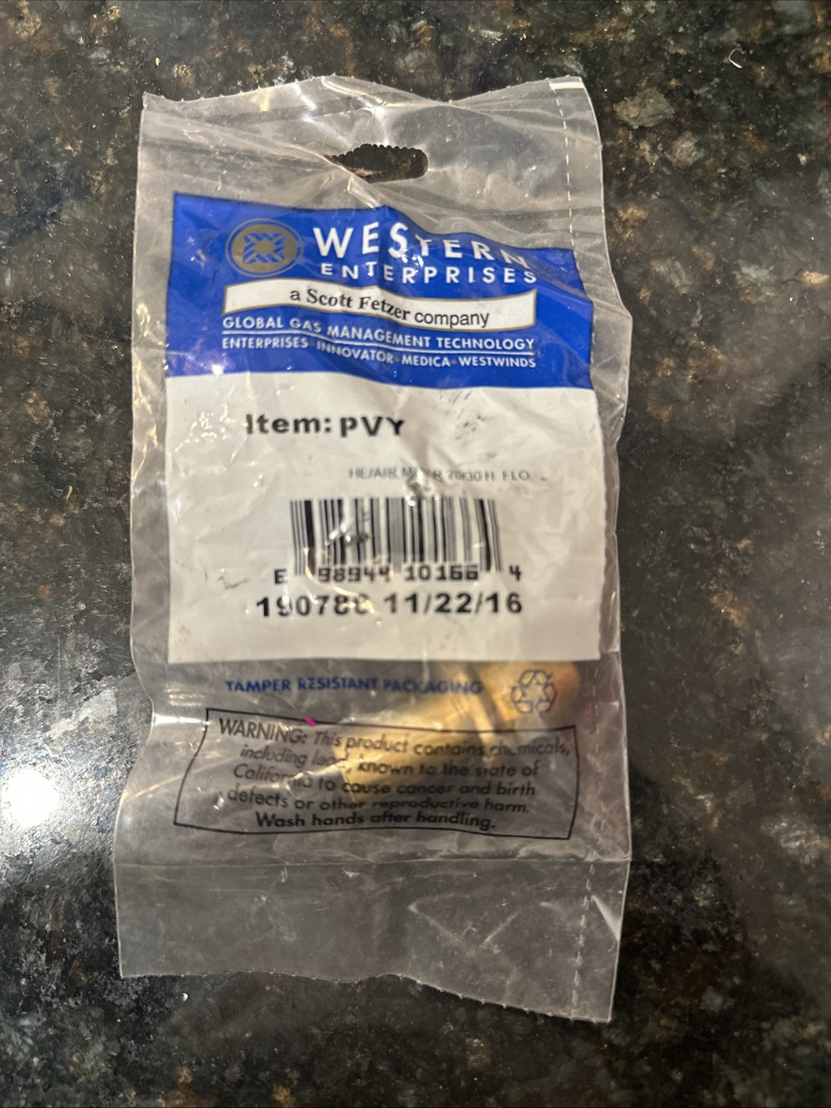 Western Enterprises Push Valve Item# PVY For Latex Balloons