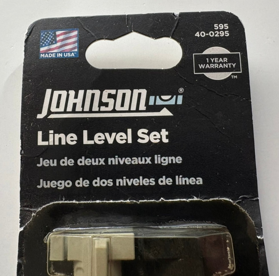Johnson Structo-Cast 3 Inch Plastic Line Level Set (Package Scuffs)