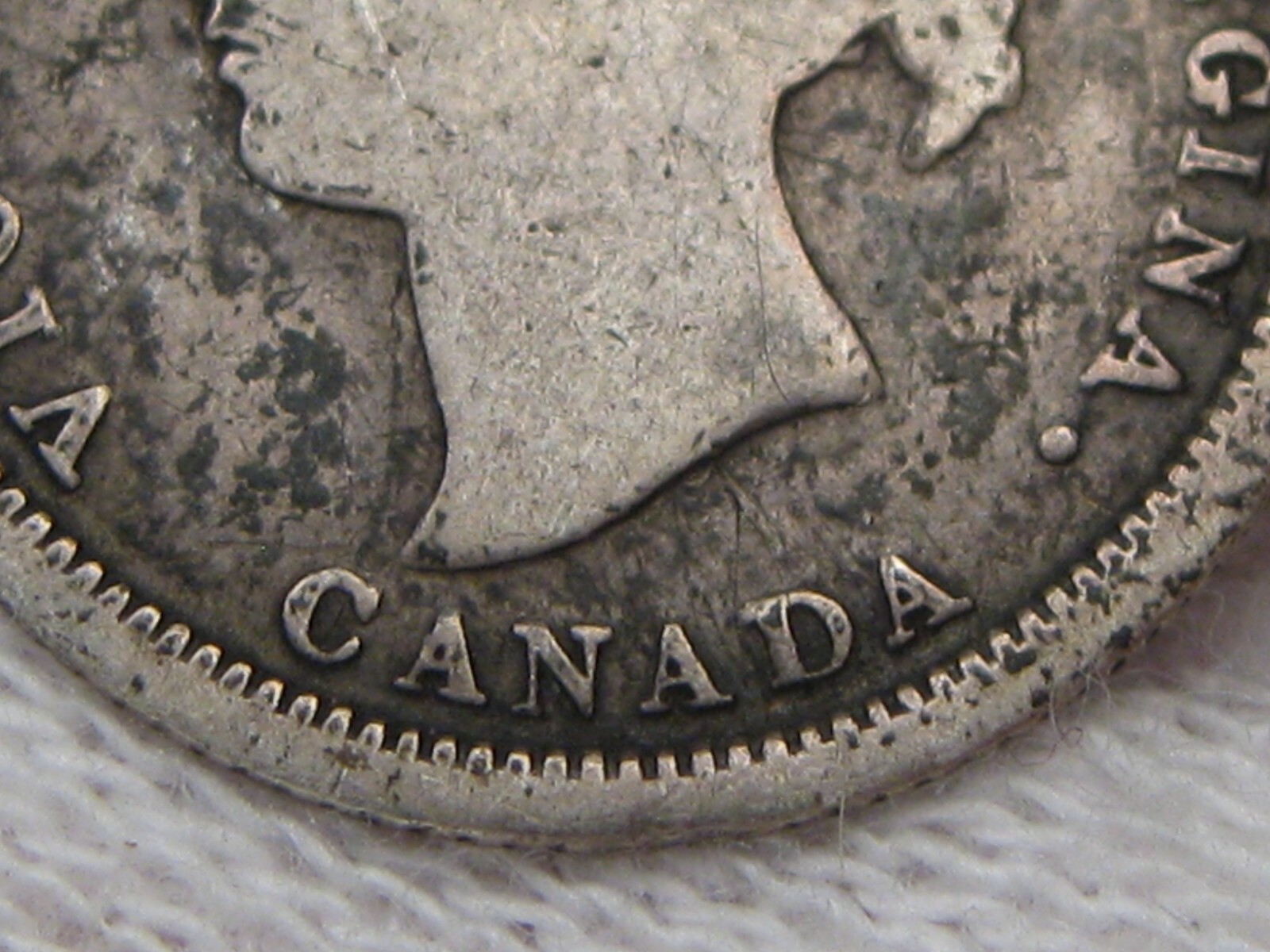 1870 Silver 5¢ Five Cent CANADA. #11