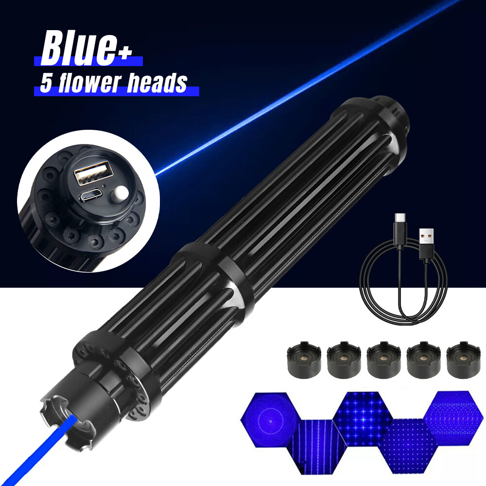 Most Powerful Focus High Power Blue Laser Pointer Lazer Burning Laser Pointer US