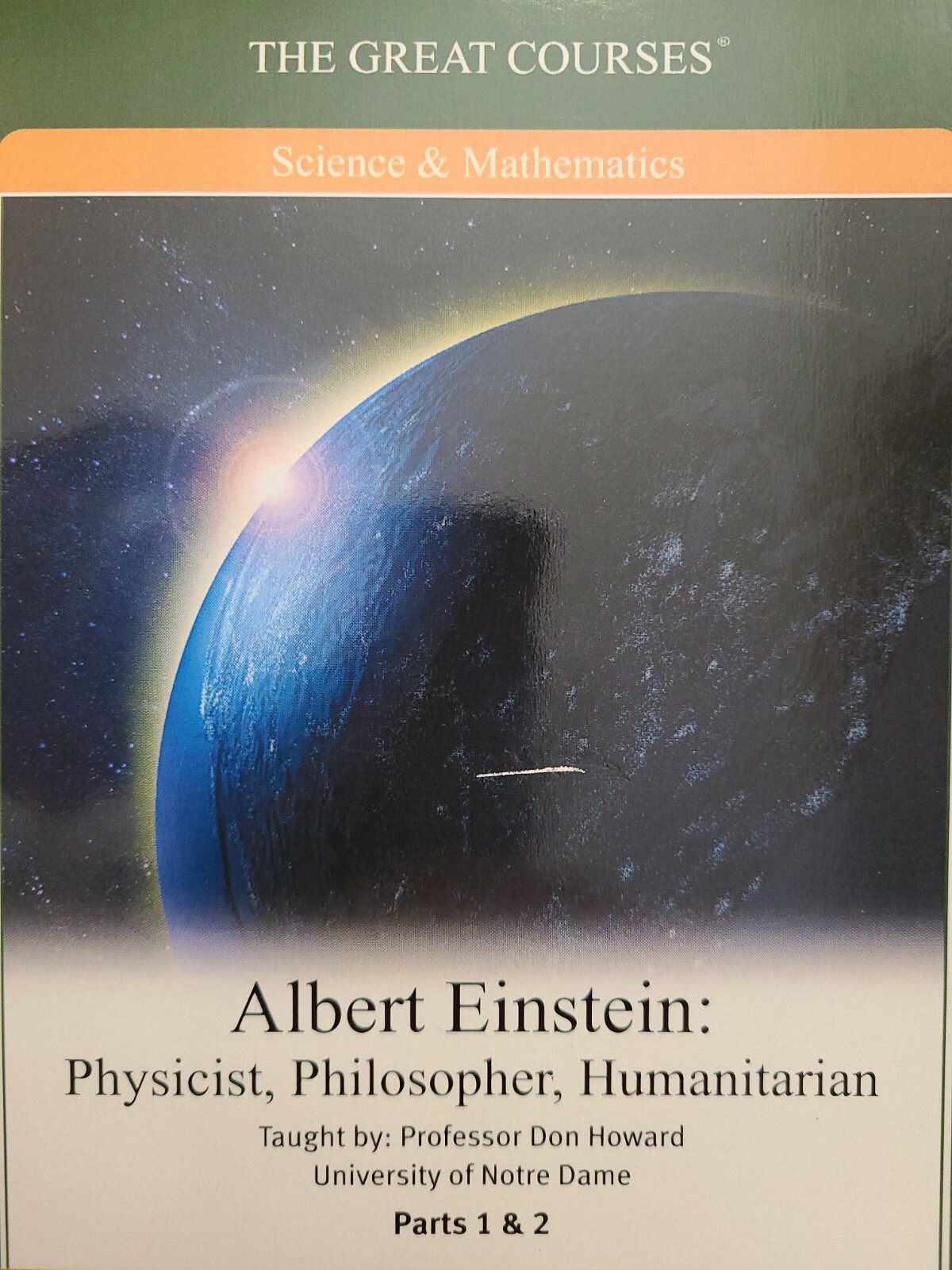 Albert Einstein Physicist Philosopher Great Courses 4 DVD Transcripts Guidebook