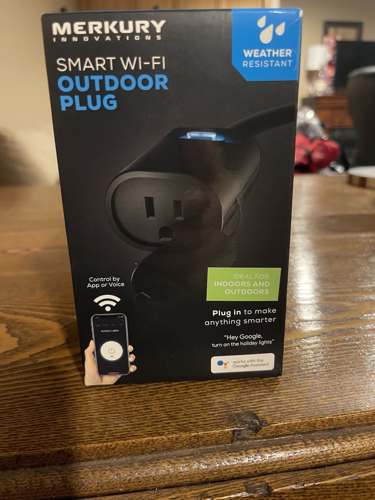 Merkury Innovations Smart Wi-Fi Indoor/Outdoor Plug New