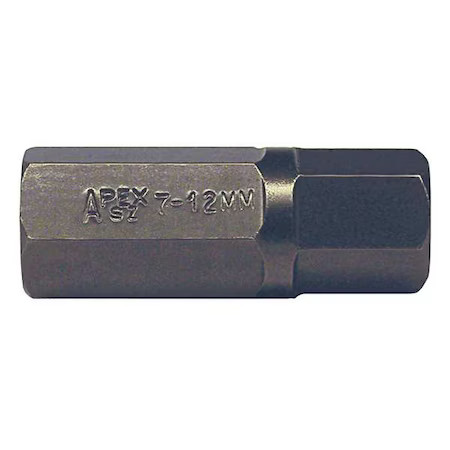 Apex Tool Group Sz-7-12Mm Torsion Bit, Metric, 7/16", Hex, 12Mm, 7/8"