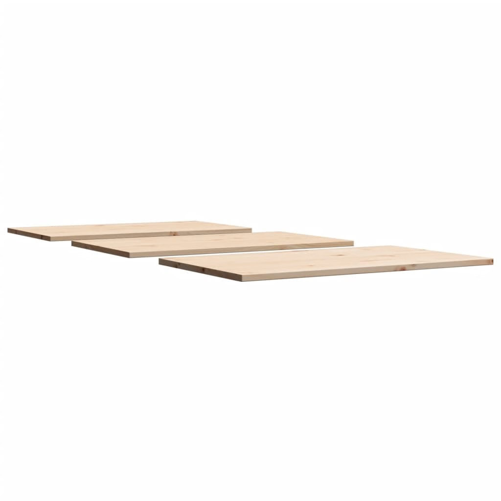 Table Top Set of 3 Natural Pine Solid Pine Wood Medium Durable
