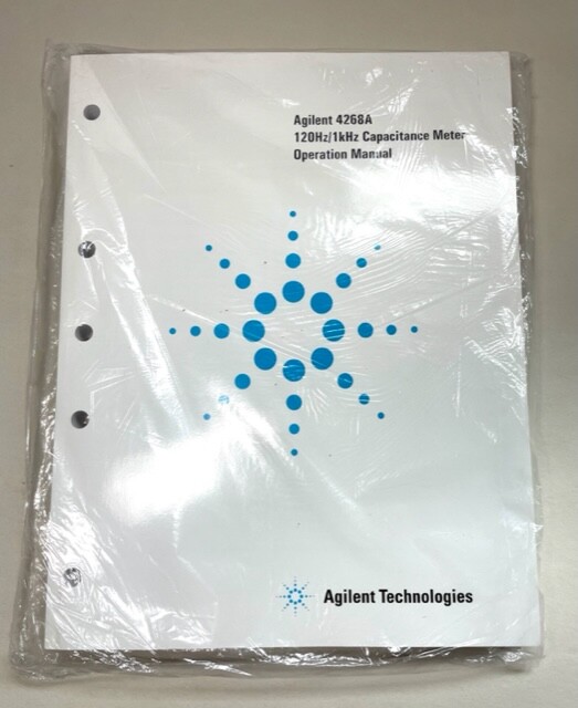 Agilent 4268A 120Hz/1kHz Capacitance Meter Operation Manual  04268-90010
