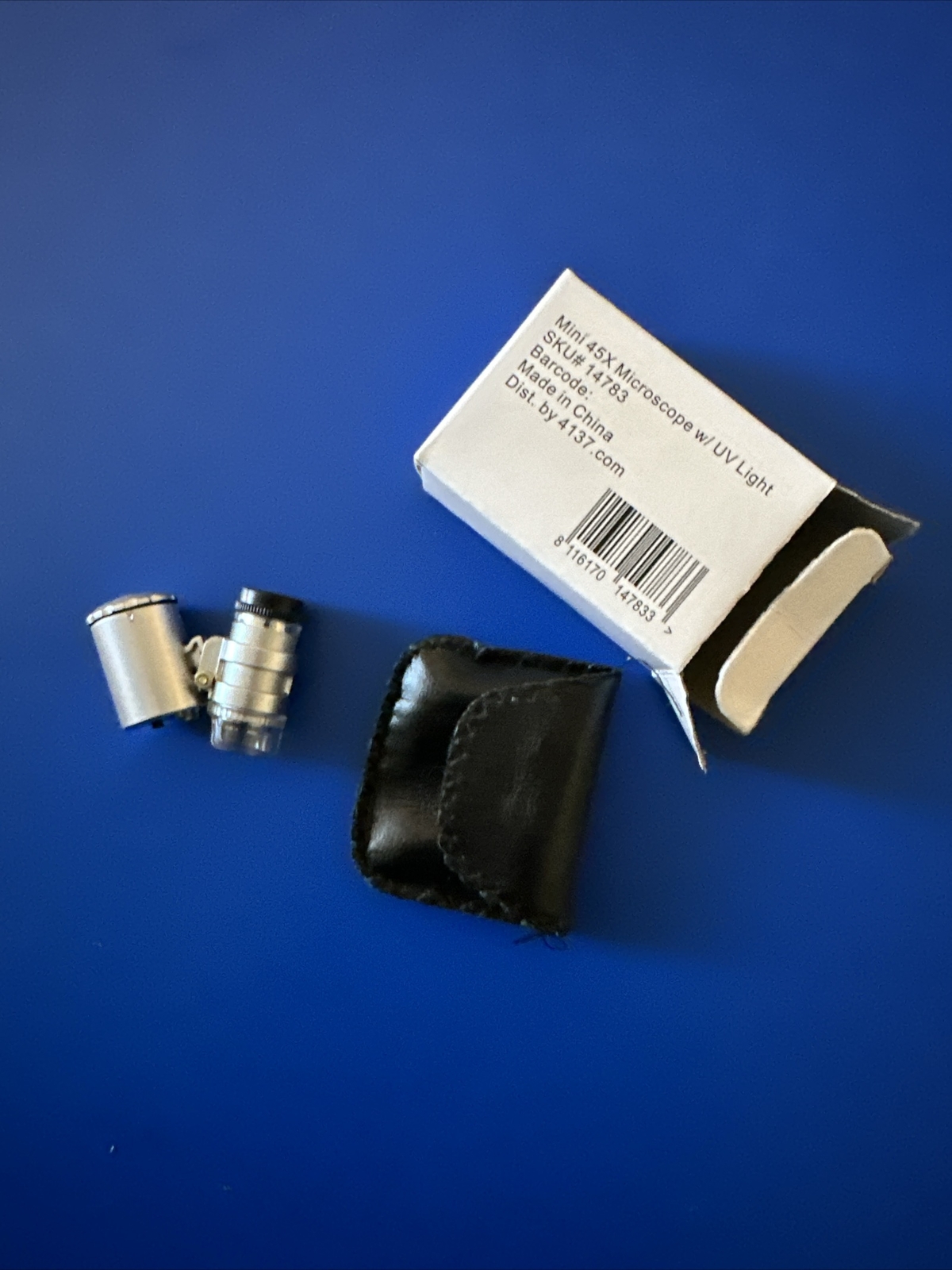 Mini 45x Handheld Microscope Currency Detecting with UV Light