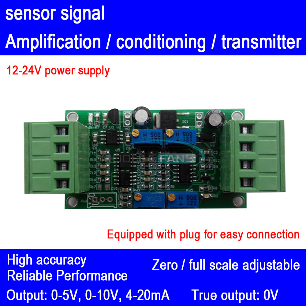 0-5V 0-10V 4-20mA Load Cell Sensor Transmitter Signal Amplifier Module