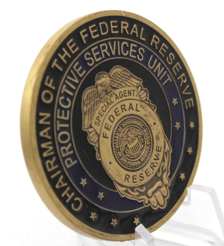Federal Reserve Protective Services Unit Special Agent Challenge Medallion 1.75"