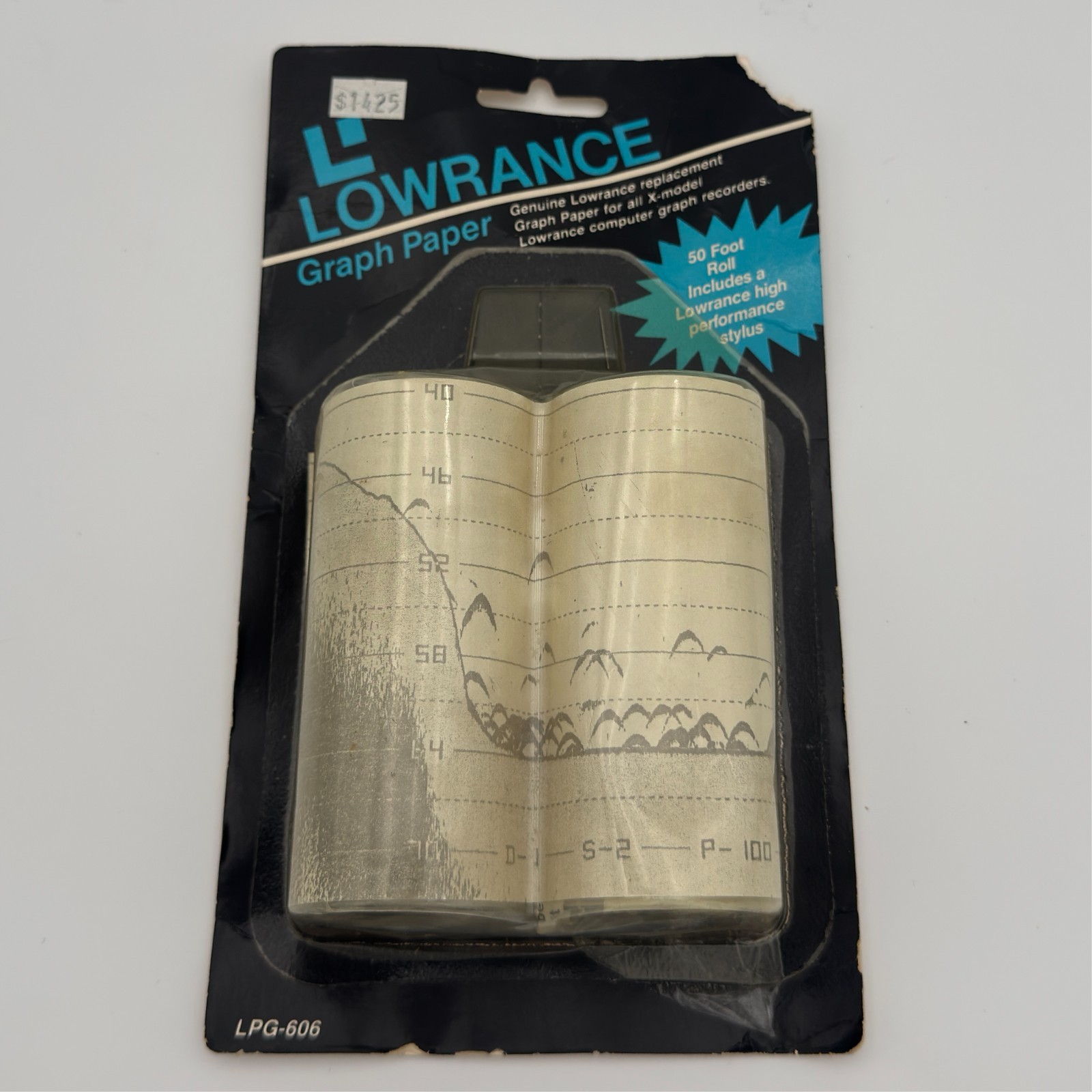 Lowrance X-15A Computer Sonar Fish Finder Chart Recorder w Graph Paper Untested
