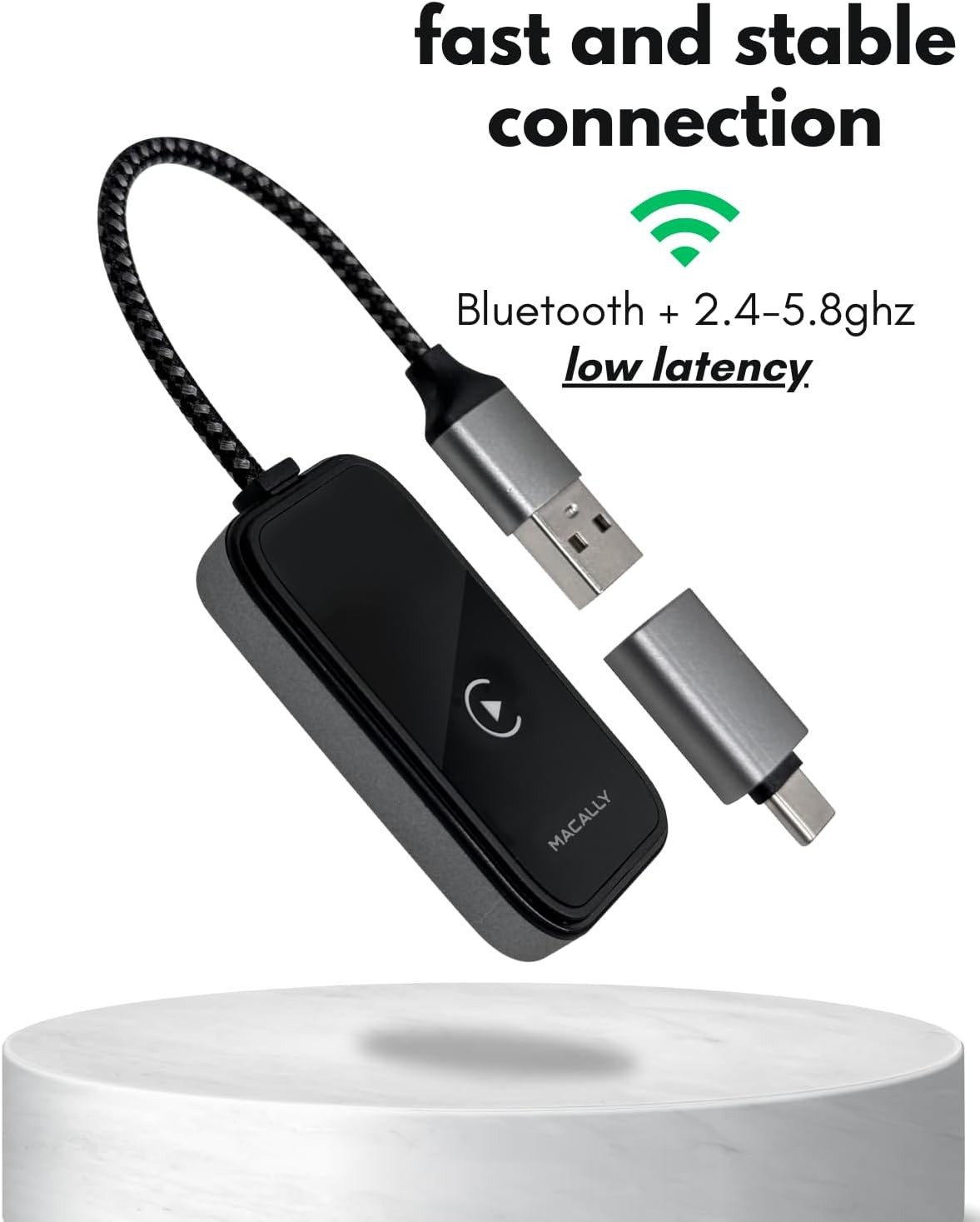 Wireless CarPlay Adapter for iPhone USB Wireless Dongle Fast Auto Connect