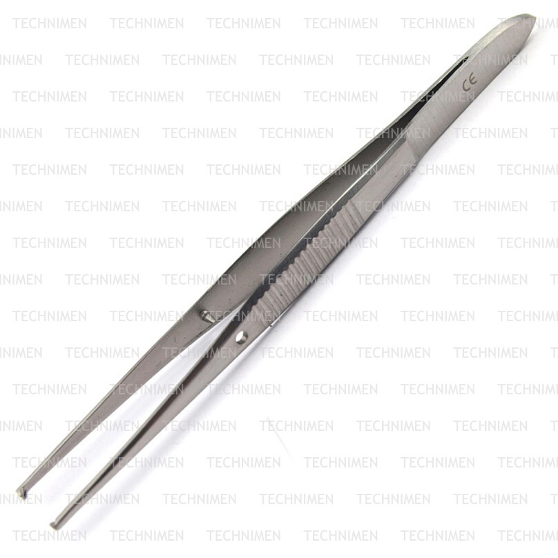 IRIS TOOTHED 1 x 2 TISSUE SURGERY DISSECTING DRESSING FORCEPS TWEEZERS 10 cm