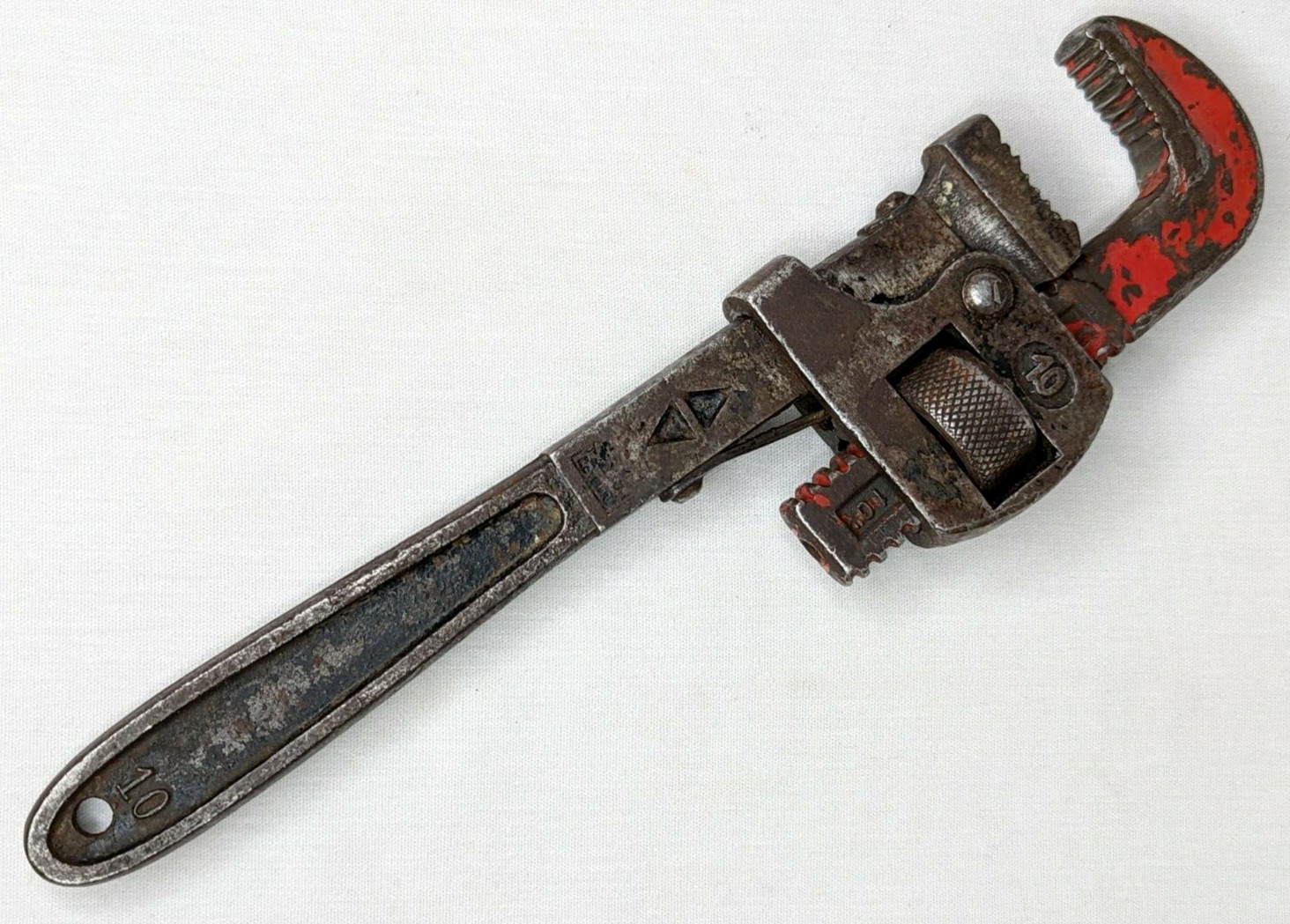 Vintage TRIMO 10" Pipe Wrench - Trimont Mfg. Co. Roxbury Mass. Made In USA