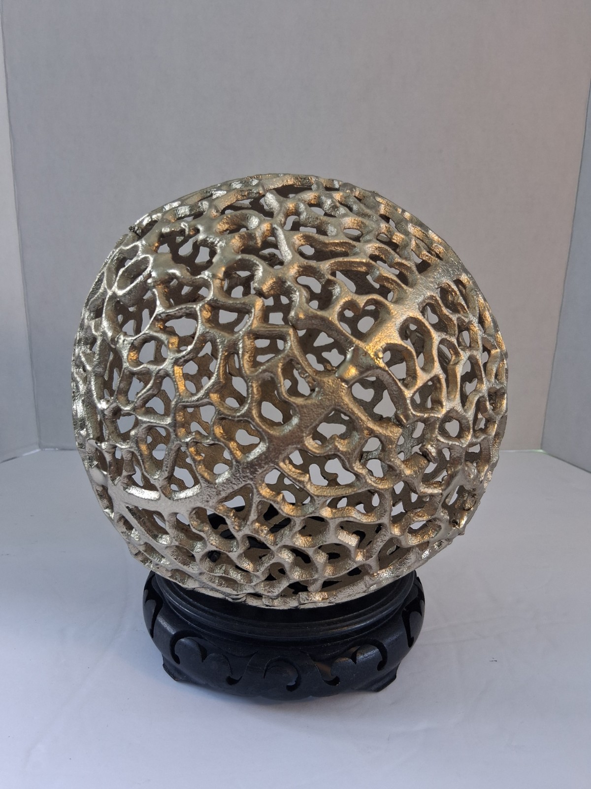 Metallic Gold Fillagree Sphere/Orb