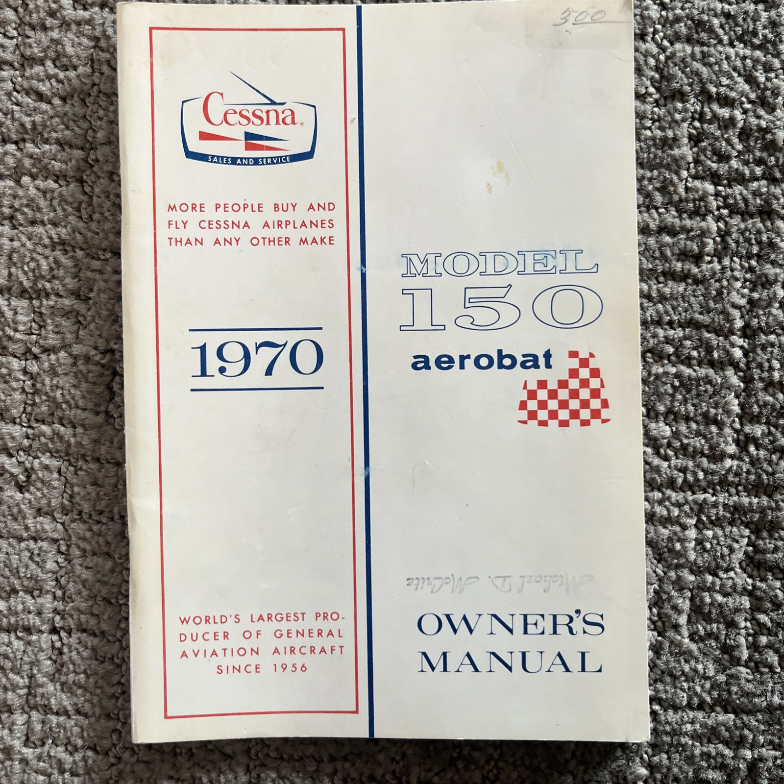 Cessna Aerobat Model 150 Manual 1972