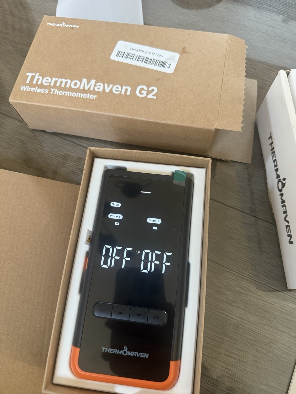 ThermoMaven G2 Wireless Meat Thermometer 2-Probe WiFi Bluetooth BBQ Grill