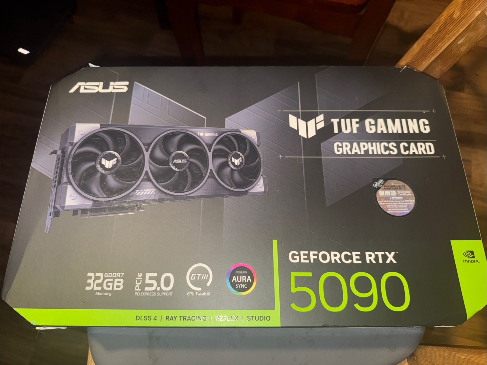 ASUS TUF Geforce RTX 5090 TUF Gaming (No Core & VRAM) With box (US Stock)