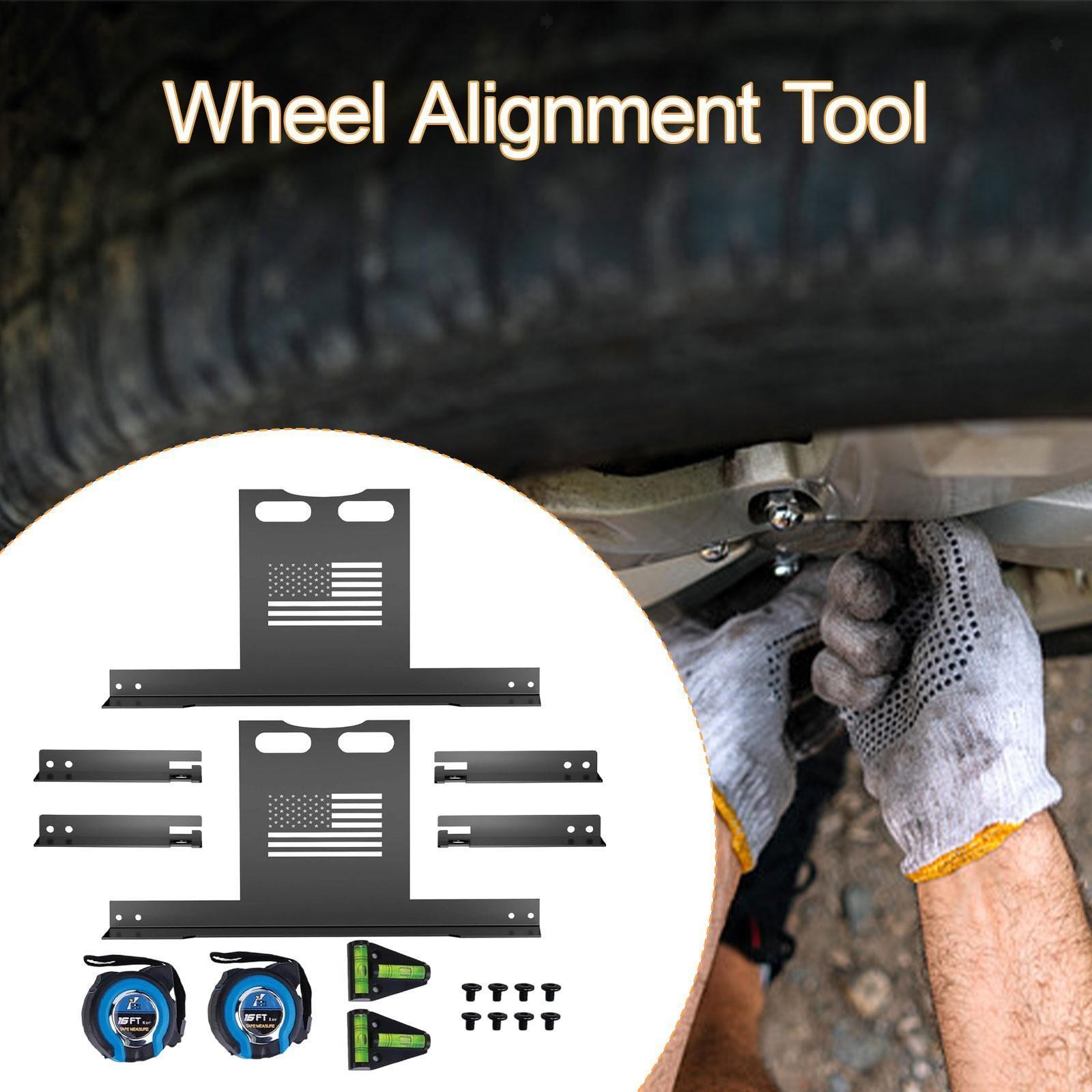 2 Set Wheel Alignment Tool Kit Sturdy Convenient No Caliper Removal Needed