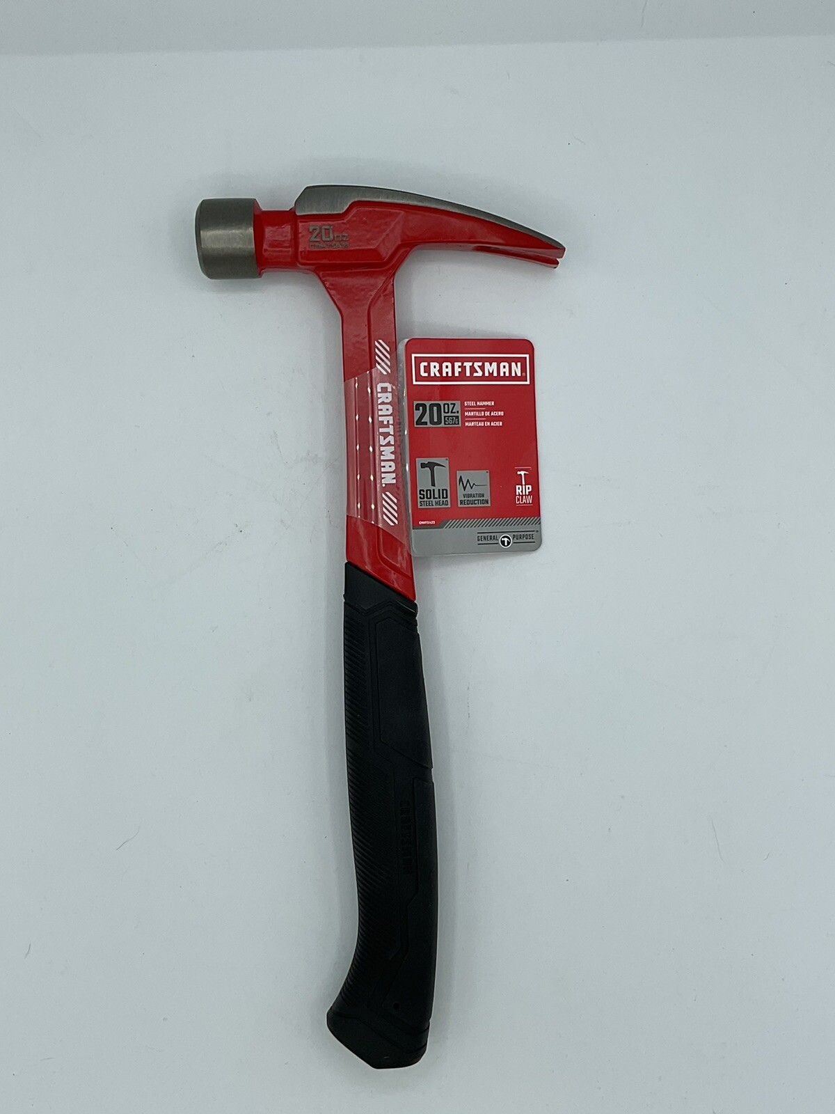 Craftsman 20 oz Rip Claw Steel Hammer - Smooth - General Purpose (CMHT51423) NEW