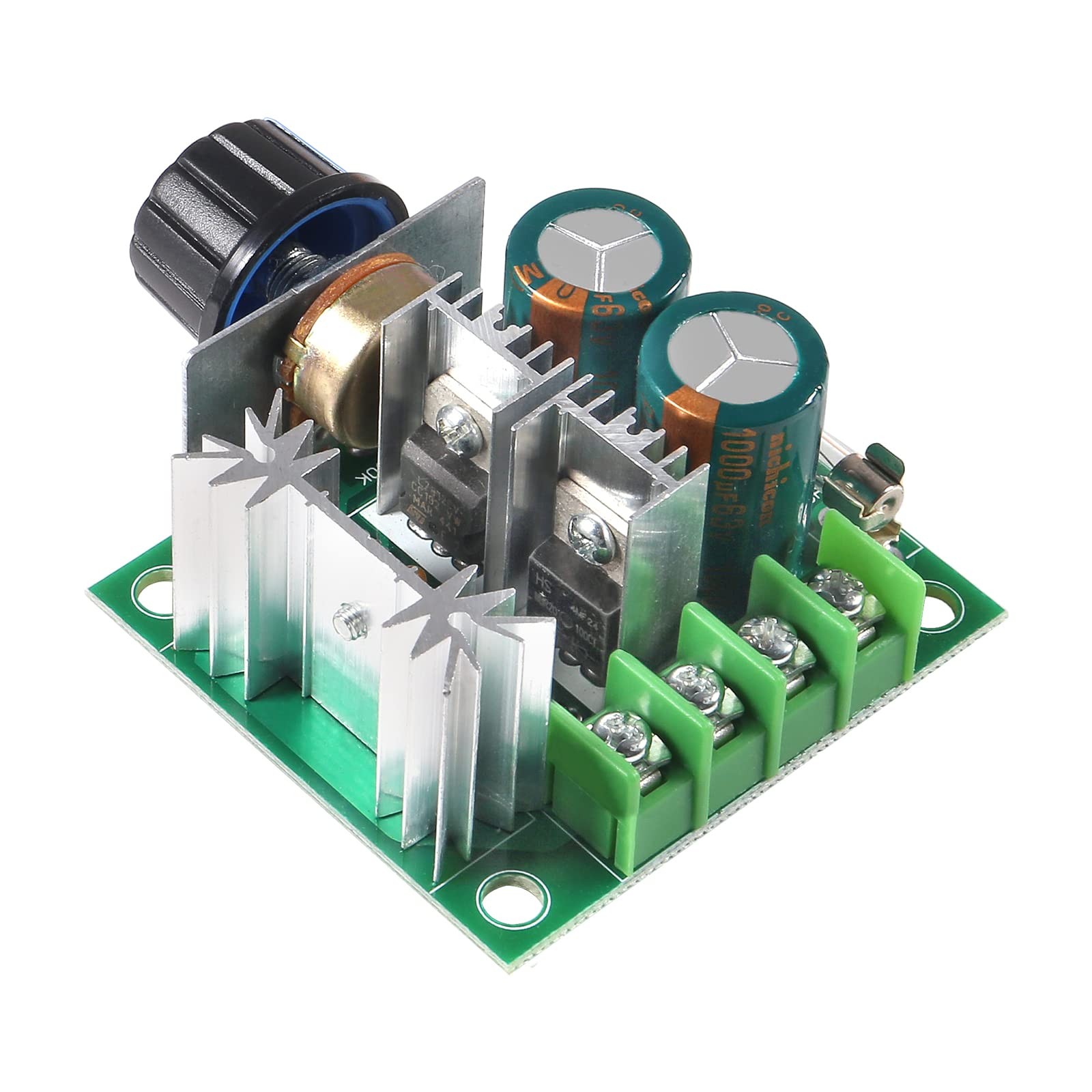 2pcs 12V40V 10A PWM DC Motor Speed Control Switch Controller Voltage Regulato...