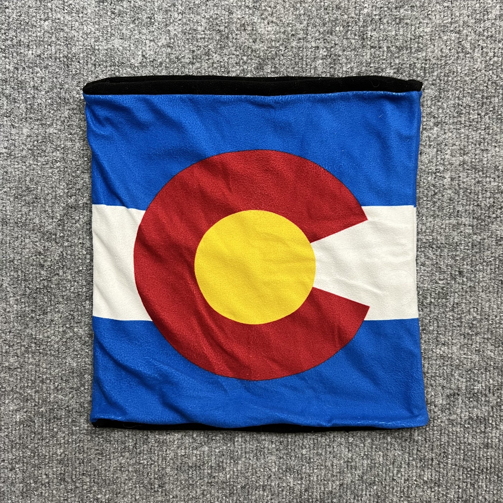 Celtek Colorado Flag Neck Warmer Fleece Gaiter Blue Red Yellow Snowboarding Ski