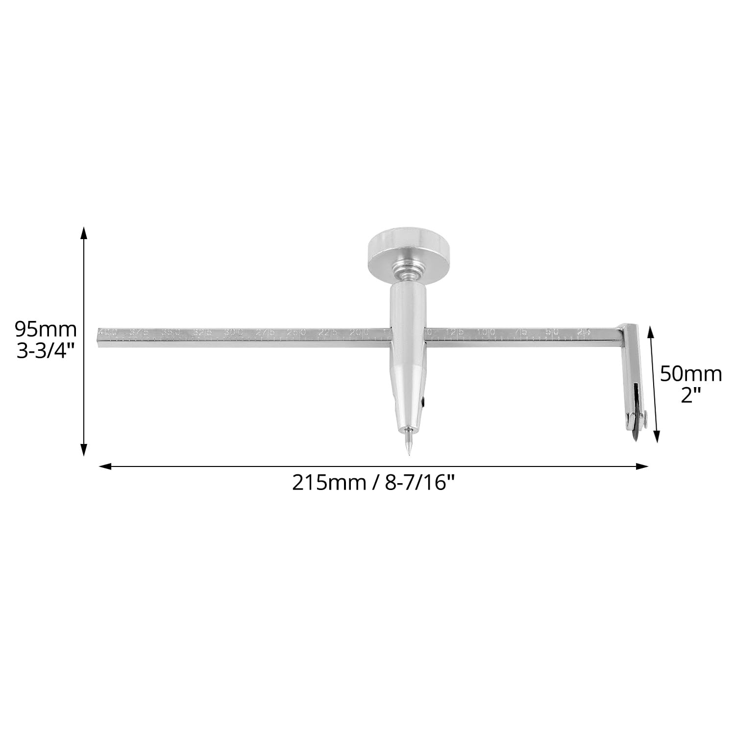 QWORK Durable Drywall Circle Cutter, Sturdy Metal Construction