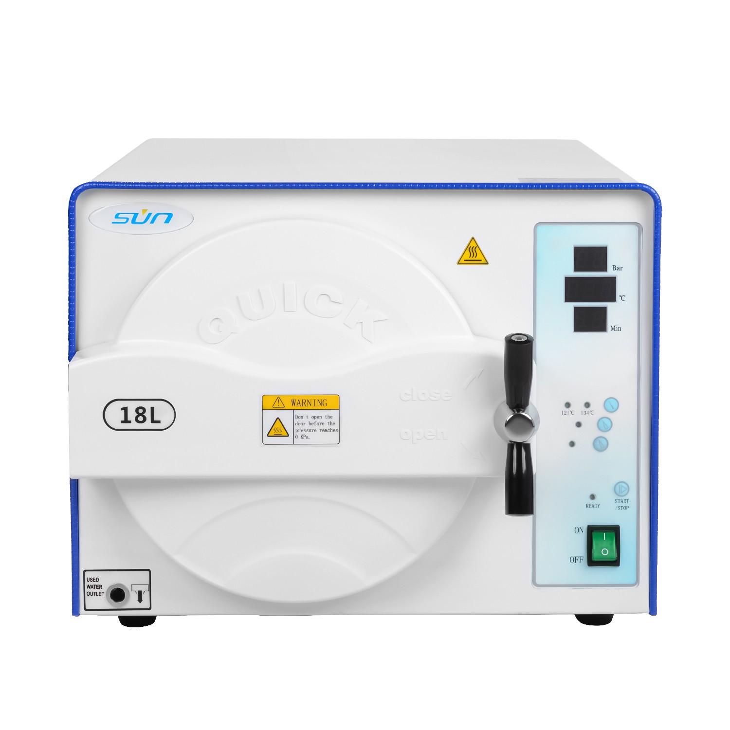 18L Class N Dental Medical Autoclave Pressure Steam Sterilizer Fully Automatic