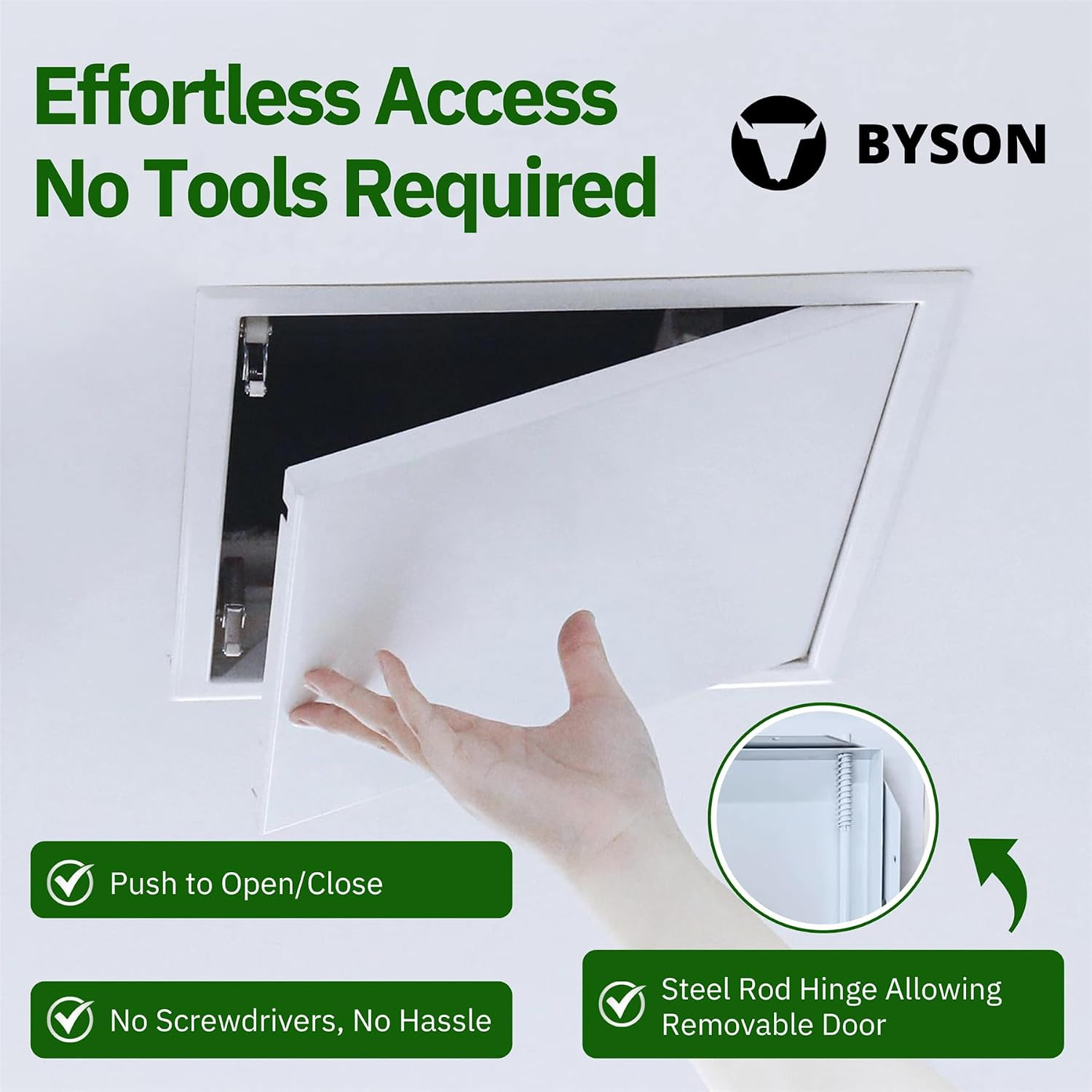 Metal Access Panel – Push-To-Open Access Door – Plumbing Access Panel for Drywal