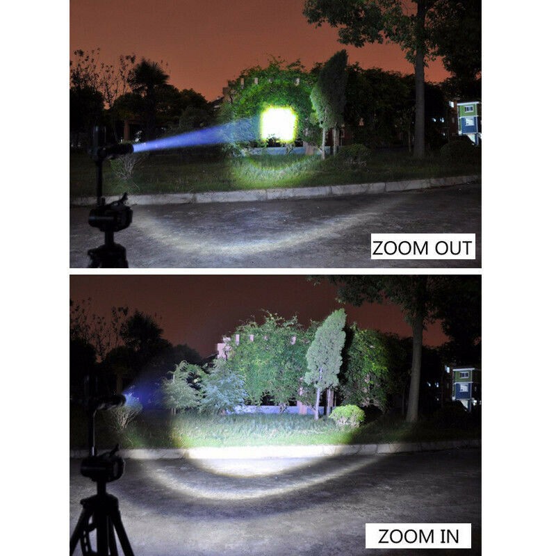 Strong Mounted Light 8000Yard LED Flashlight Torch Rechargeable with Scope Mount