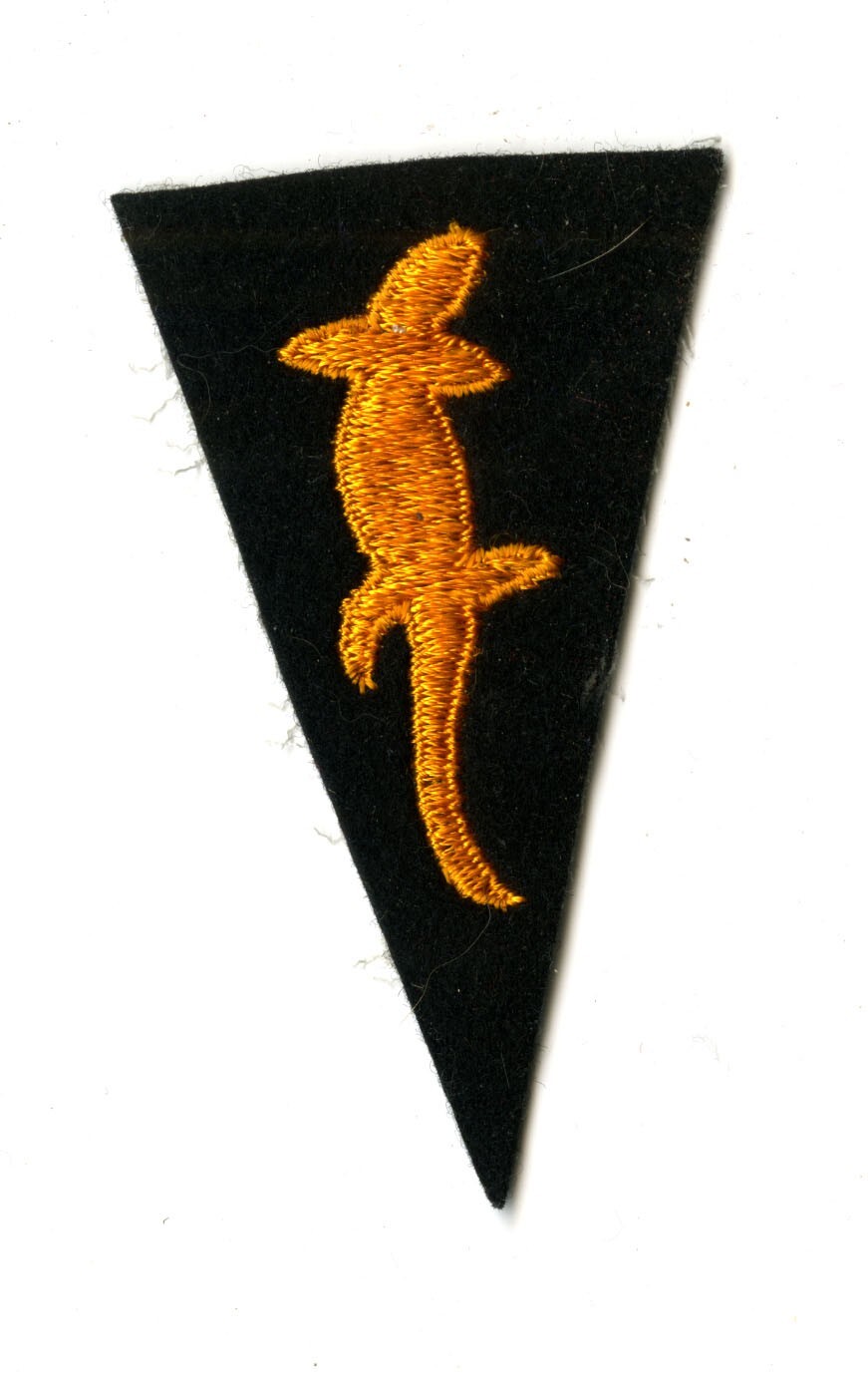 Camouflage Corps White Back Patch on Felt Vintage Patch King WWI Design