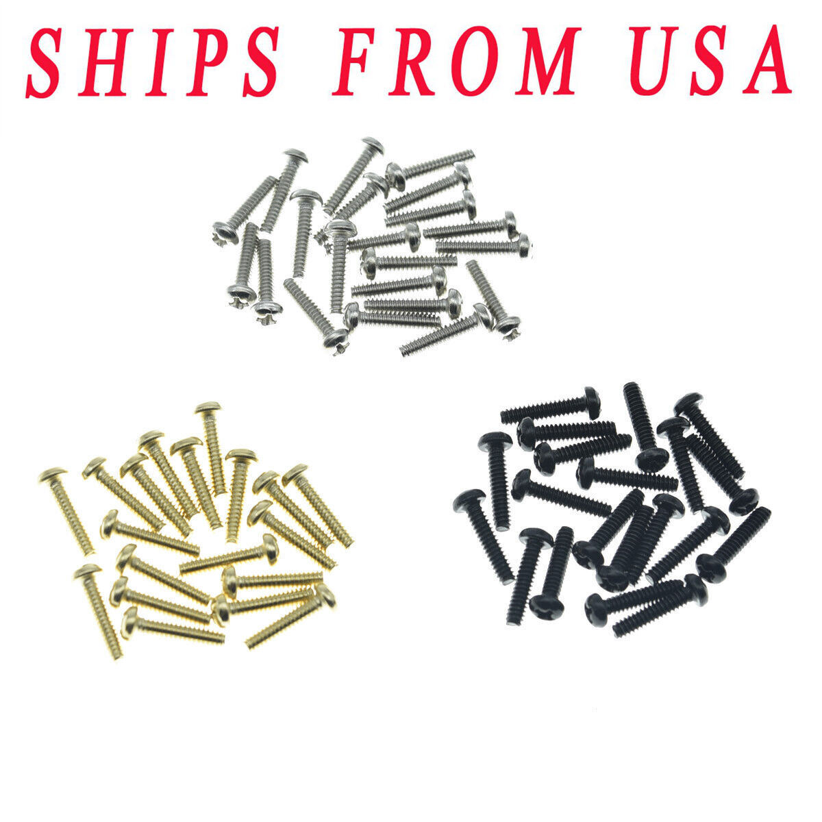 20x Stainless Steel #6-32x5/8" Selector Switch Screws for Fender Strat/Tele
