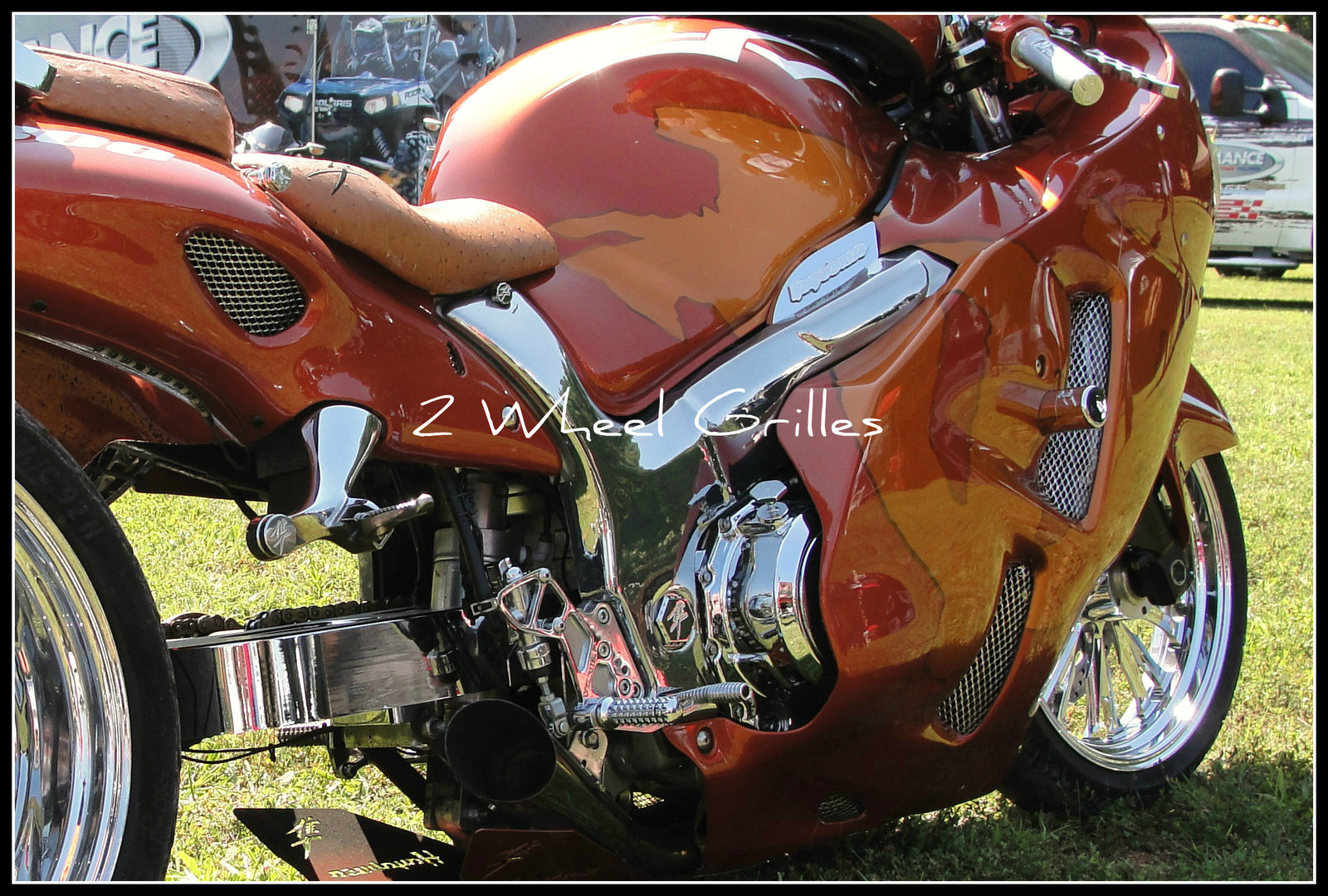 2004 HAYABUSA GSXR 1300 CHROME FAIRING TAIL & NOSE GRILLS SCREENS VENTS MESH