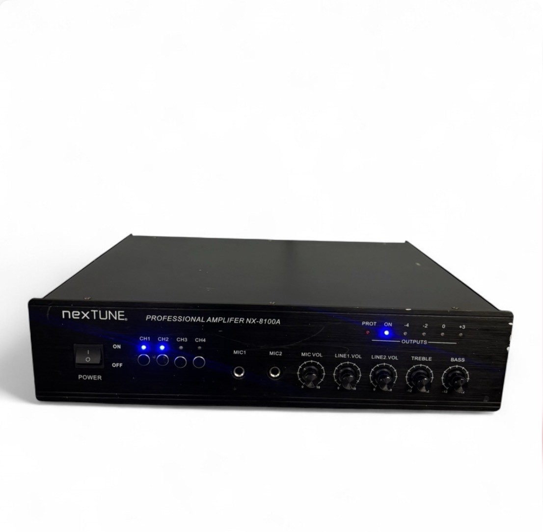 NexTune Professional Mic 4 Channel Amplifier Model NX-8100A Tested