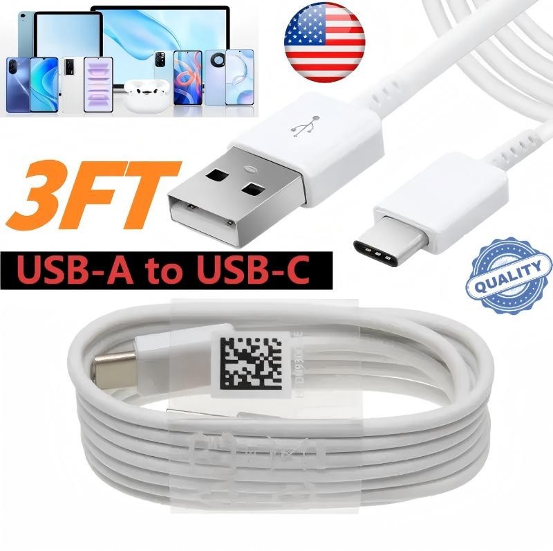 3ft USB Type C Charging Cable USB-A to USB-C Charger Cord for Samsung Galaxy,US