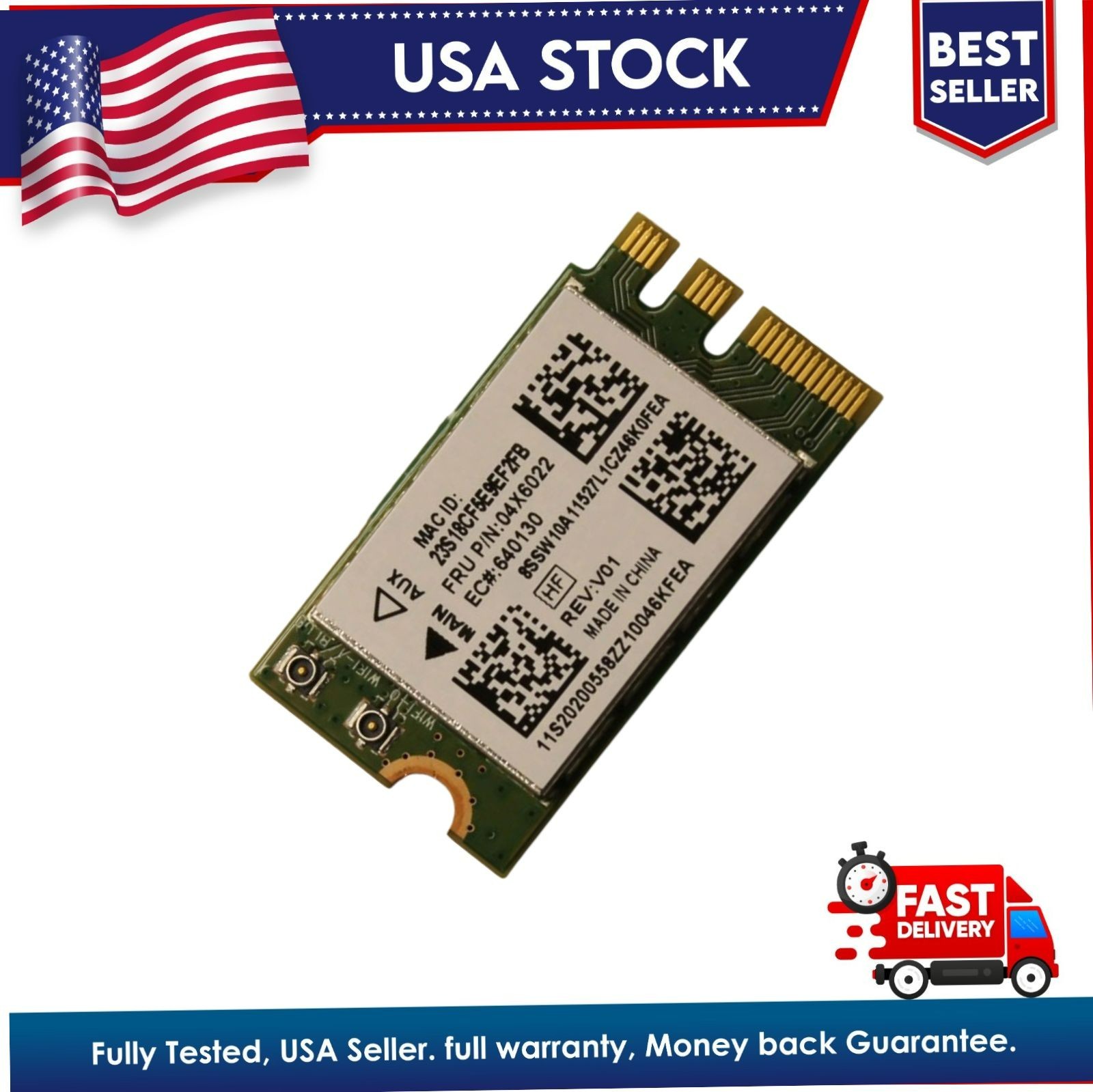 Lenovo G50-45 WIFI WIRELESS BLUETOOTH CARD 04X6022  TESTED GOOD