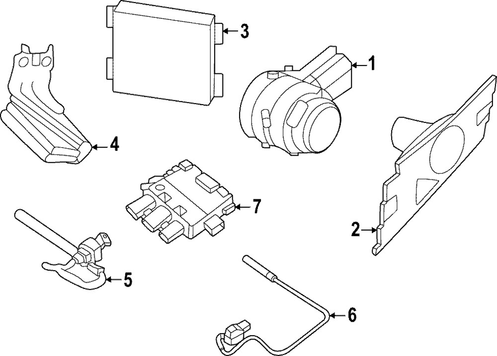 Genuine Nissan Parking Aid Control Module 28532-5MP1A