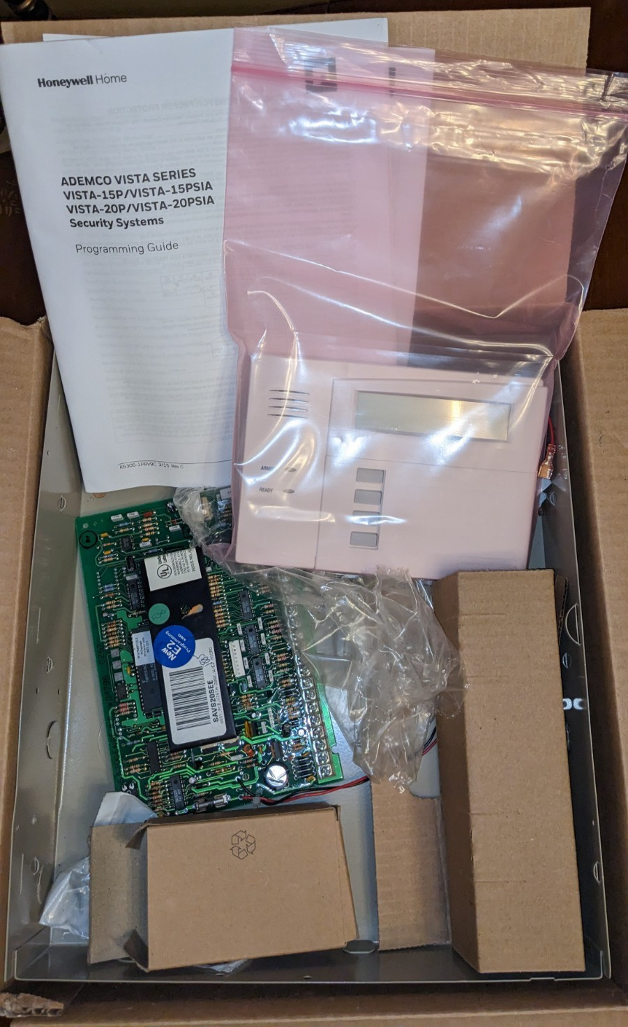 Honeywell Vista 20P Security Panel & 6160 Keypad For PARTS