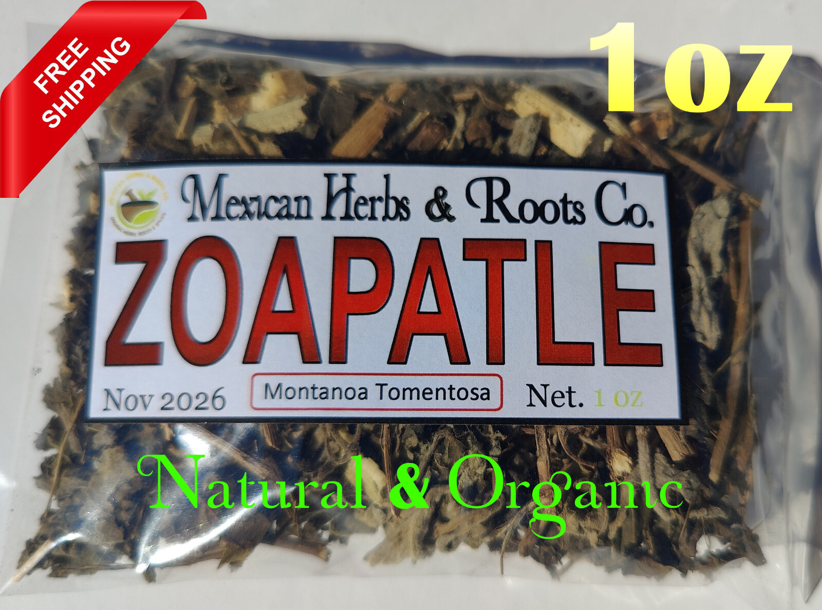 1oz Zoapatle, Zihuapatle, Cihuapatli, Montanoa tomentosa acahuiete,Ciguapatle