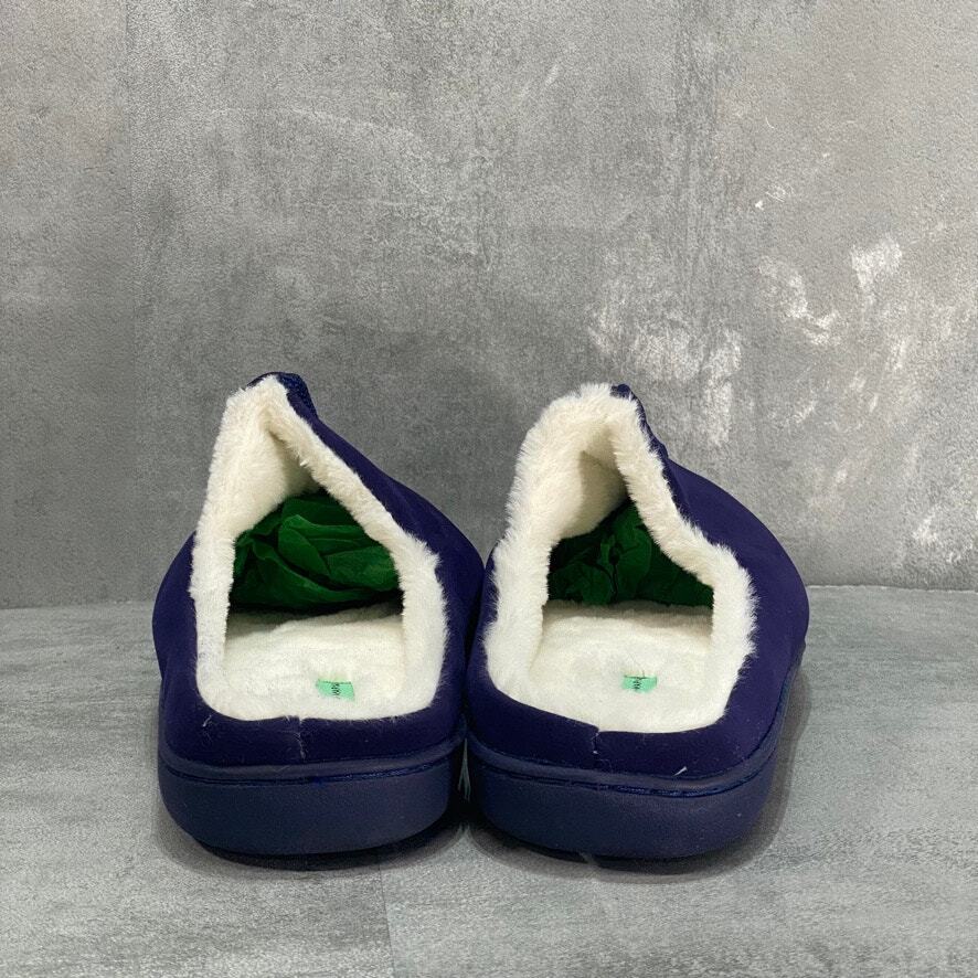 MIO MARINO Navy Cuddles Memory Foam Slippers SZ 9-10