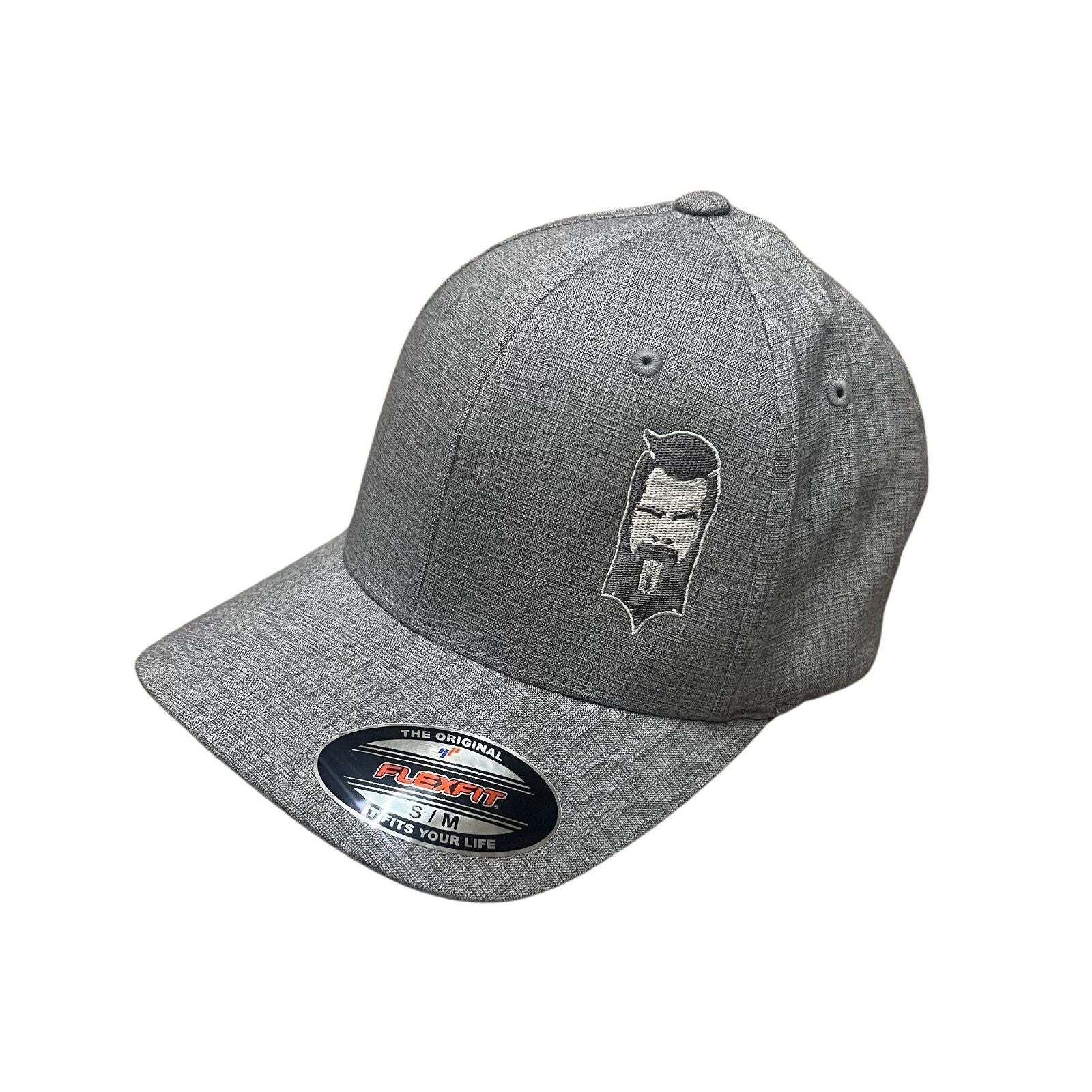 THIGHBRUSH® - FlexFit Hat - Heather Grey and White
