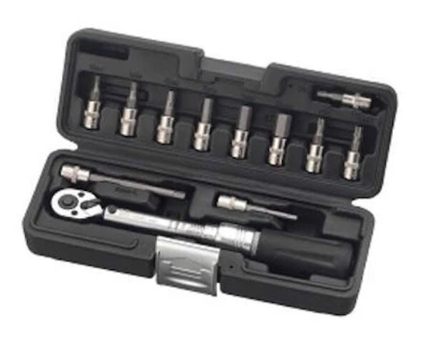 Bike Hand Adjustable Torque Wrench Set 1/4" Driver 3-15Nm T20/25/30 3 4 5 6 8mm+