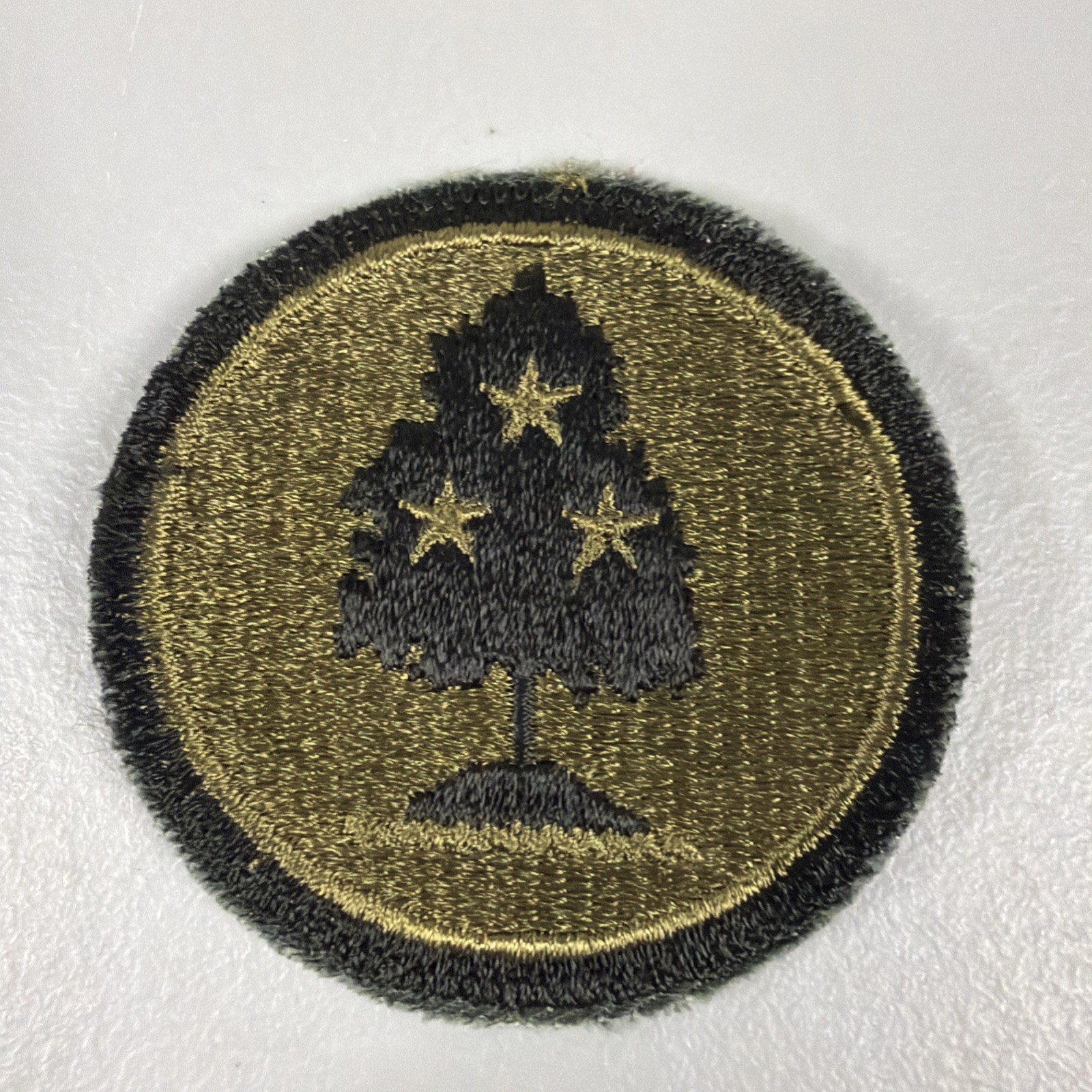 Vintage US Army Patch Tennessee National Guard Headquarters Subdued Sew On Patch
