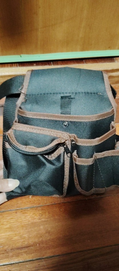 1 Multipurpose Electrician Tool Bag Work Pouch Brown (Foreign Shipping
