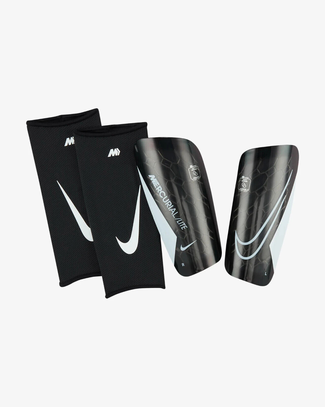 Nike Mercurial Lite Shin Guard Size L Soccer Black DV1771 010