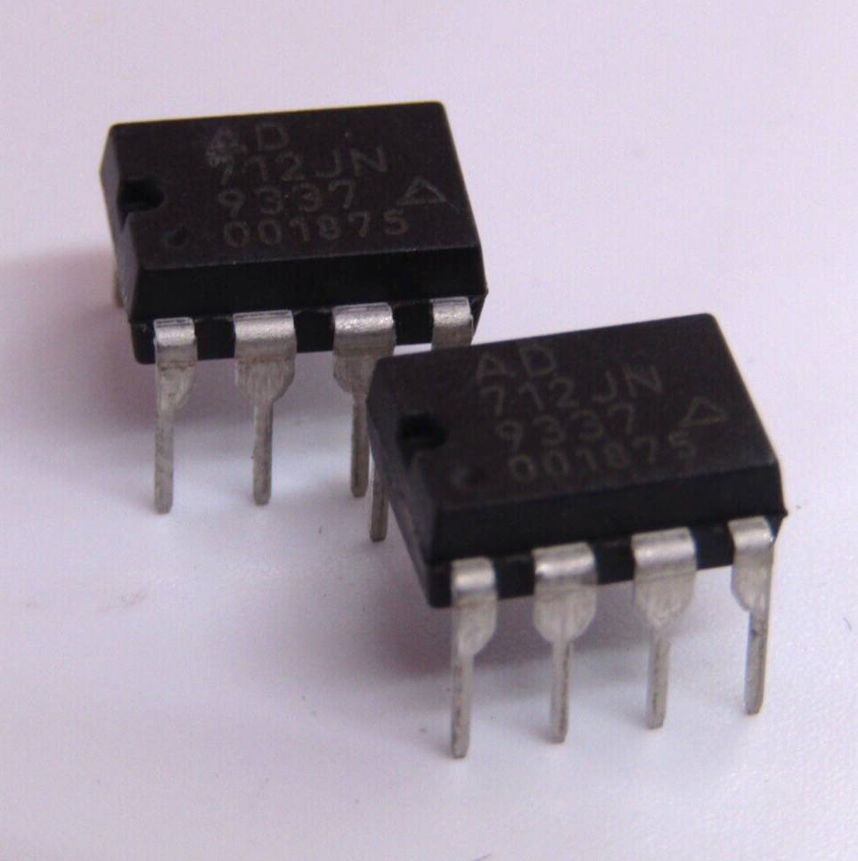 ( 2 PCS ) AD712JN Analog Devices Dual Precision High Speed BiFET Op Amp   NOS